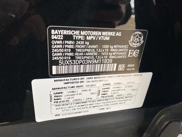Used 2022 BMW X3 xDrive30i AWD/4WD image 25