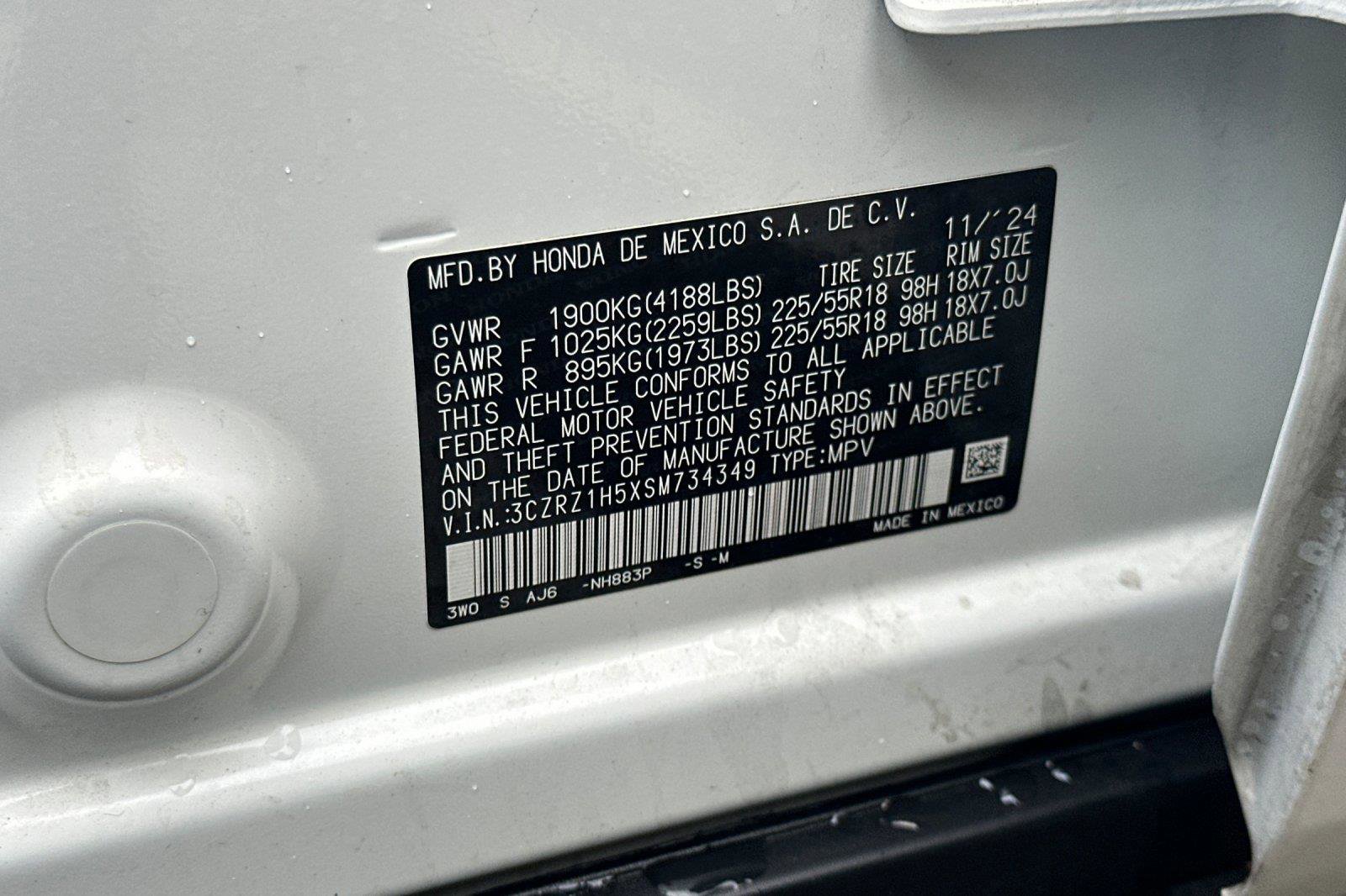 Certified 2025 Honda HR-V Sport image 28