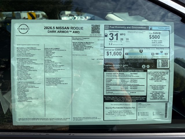 New 2026 Nissan Rogue Dark Armor AWD/4WD image 30