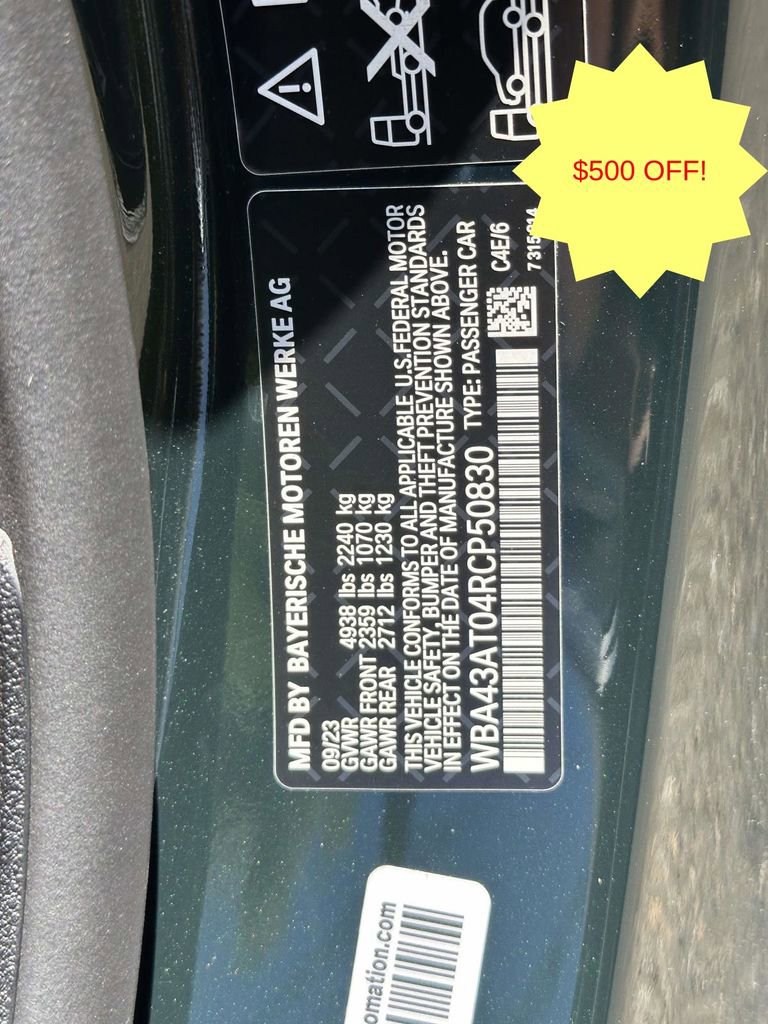 Used 2024 BMW 430i xDrive Convertible w/ M Sport Package AWD/4WD image 32