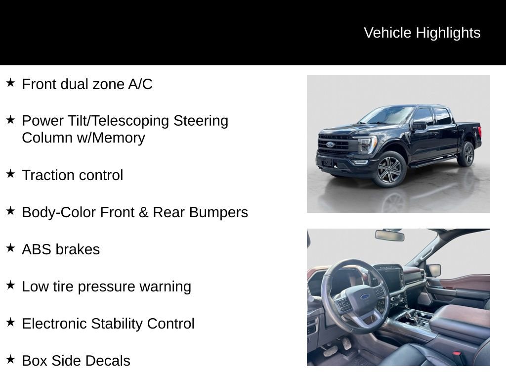 Certified 2023 Ford F150 Lariat w/ Equipment Group 502A High AWD/4WD image 26