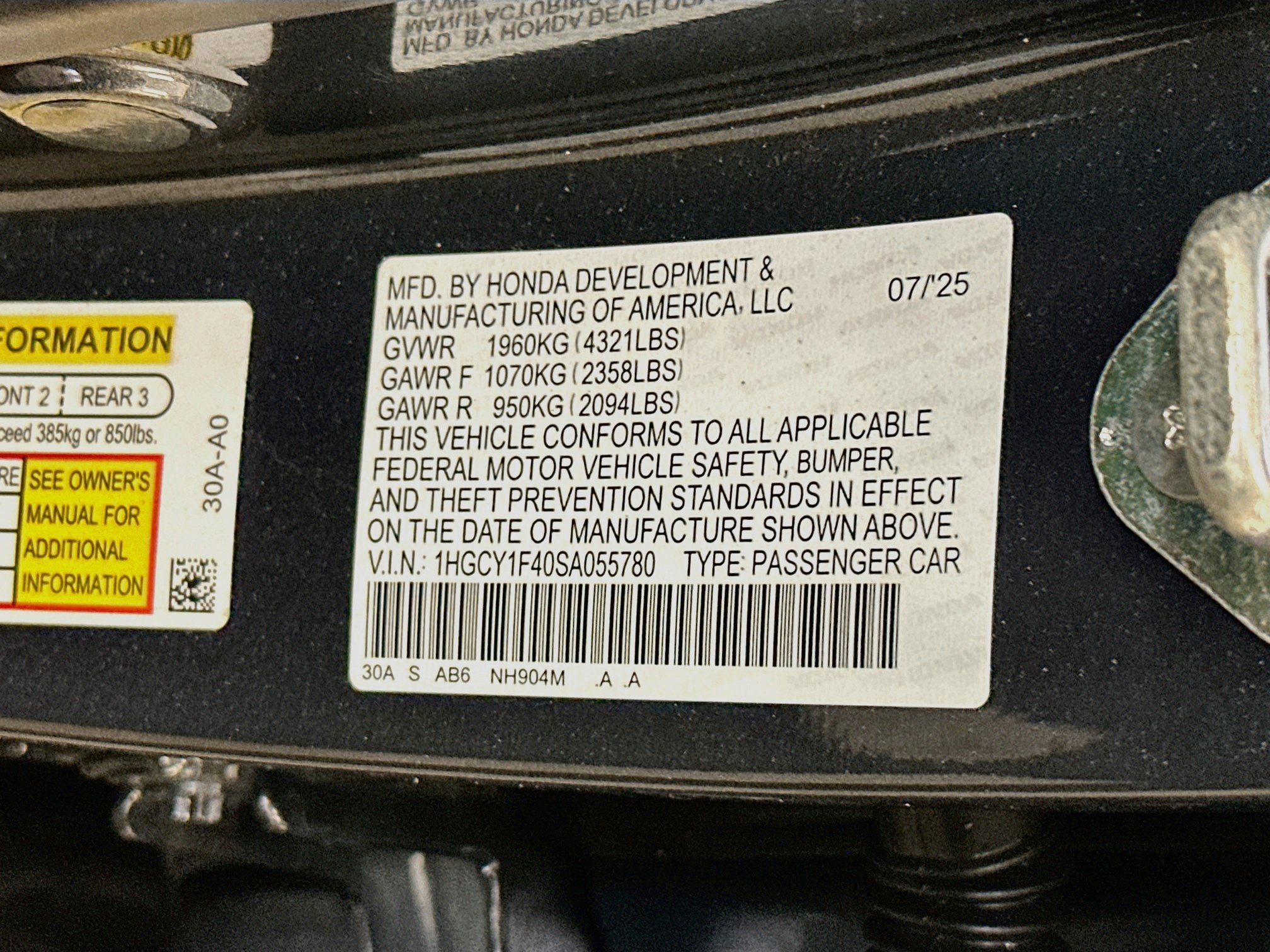 Used 2025 Honda Accord SE image 12