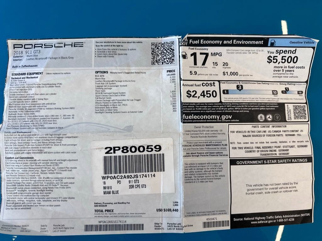 Used 2018 Porsche 911 GT3 image 66