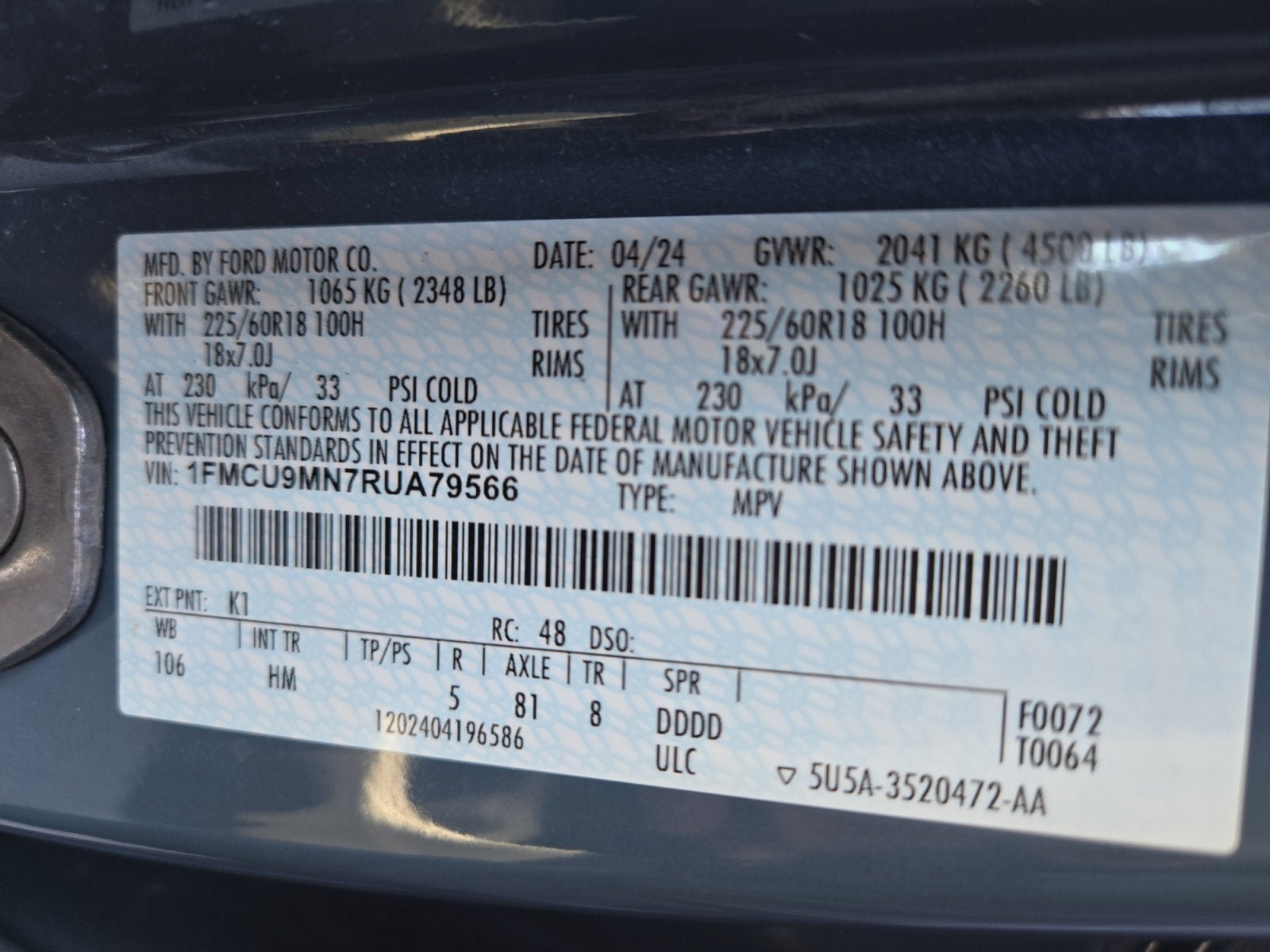 Used 2024 Ford Escape ST-Line w/ Tech Pack #1 AWD/4WD image 28