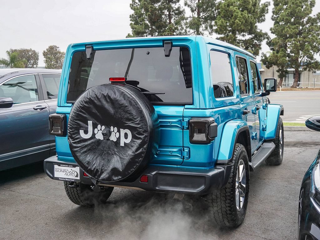 Used 2020 Jeep Wrangler Unlimited Sahara w/ Uconnect 4C Nav & Sound Group AWD/4WD image 7