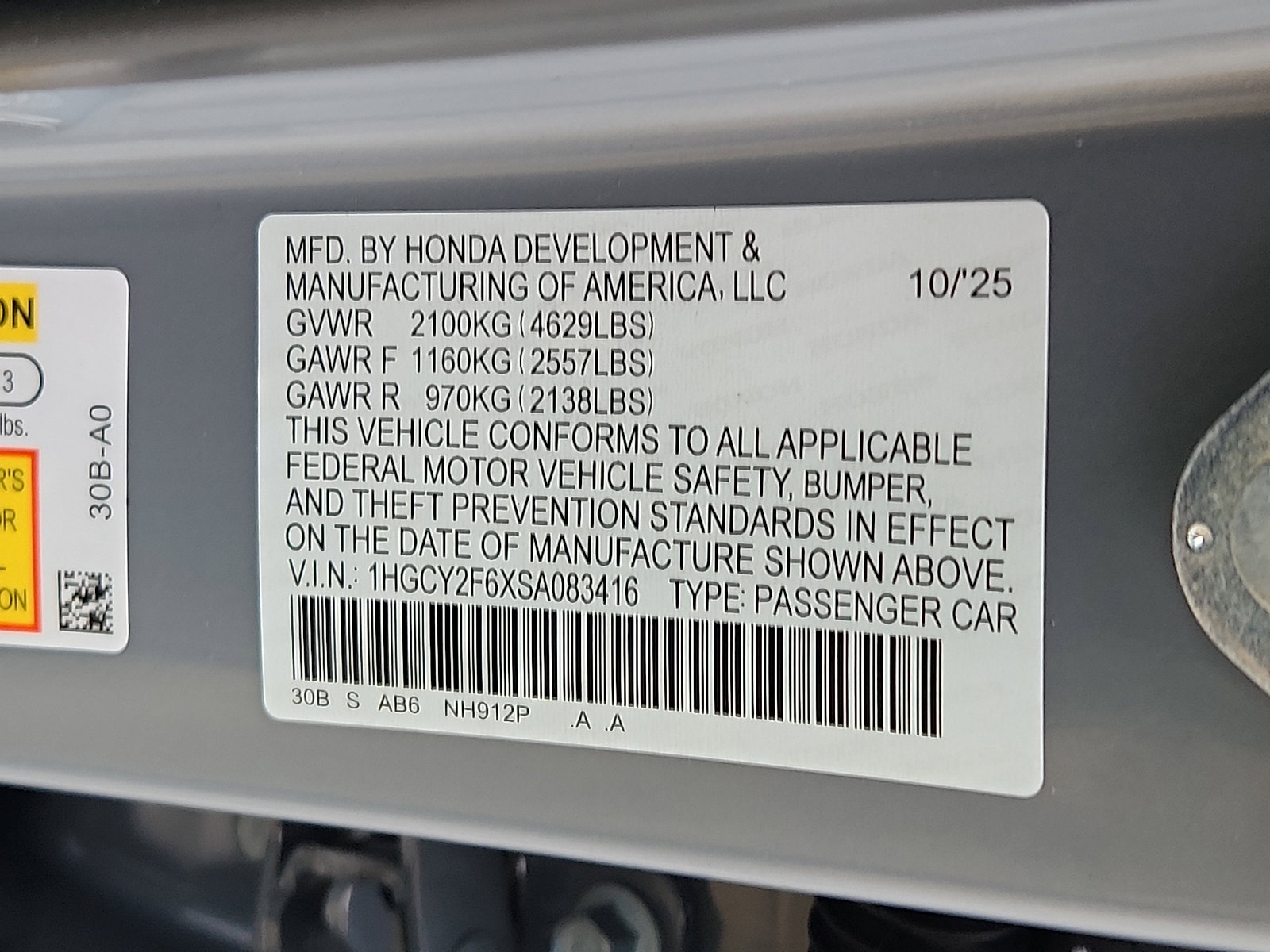 New 2025 Honda Accord EX-L image 17