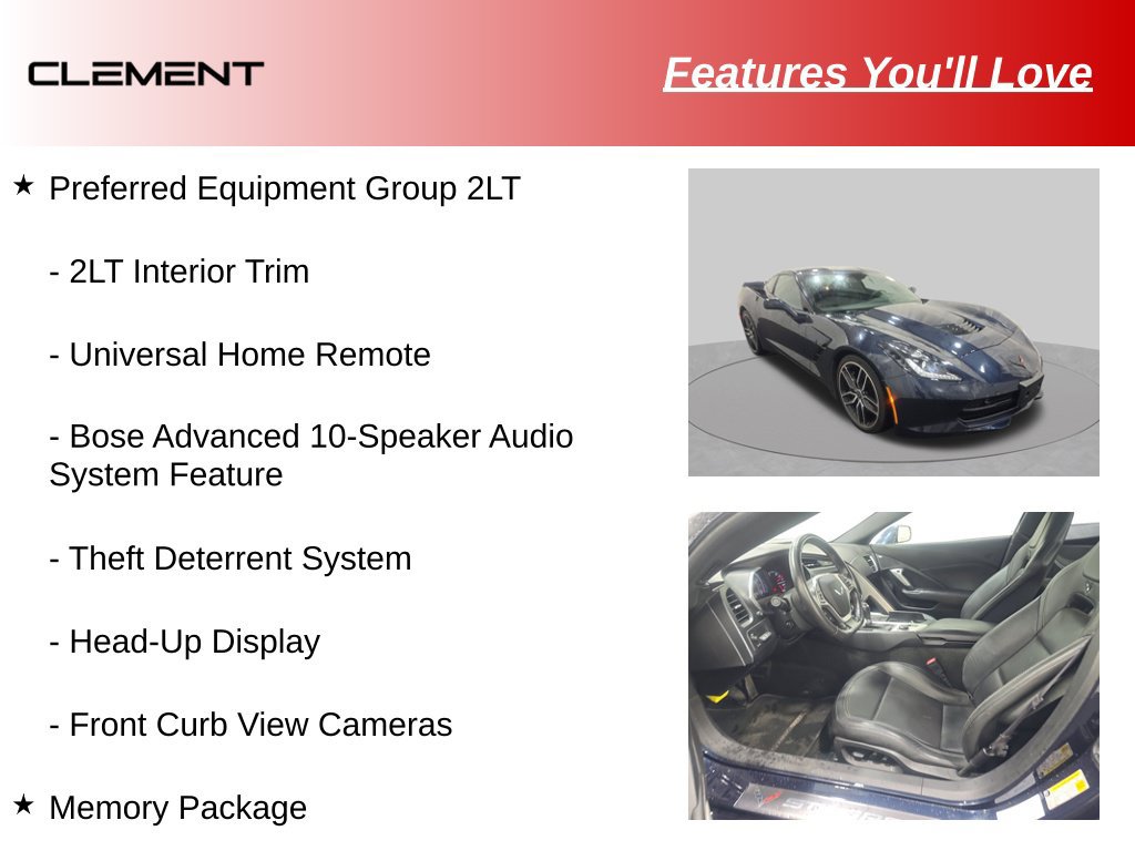 Used 2016 Chevrolet Corvette Stingray Coupe w/ 2LT Preferred Equipment Group RWD image 12