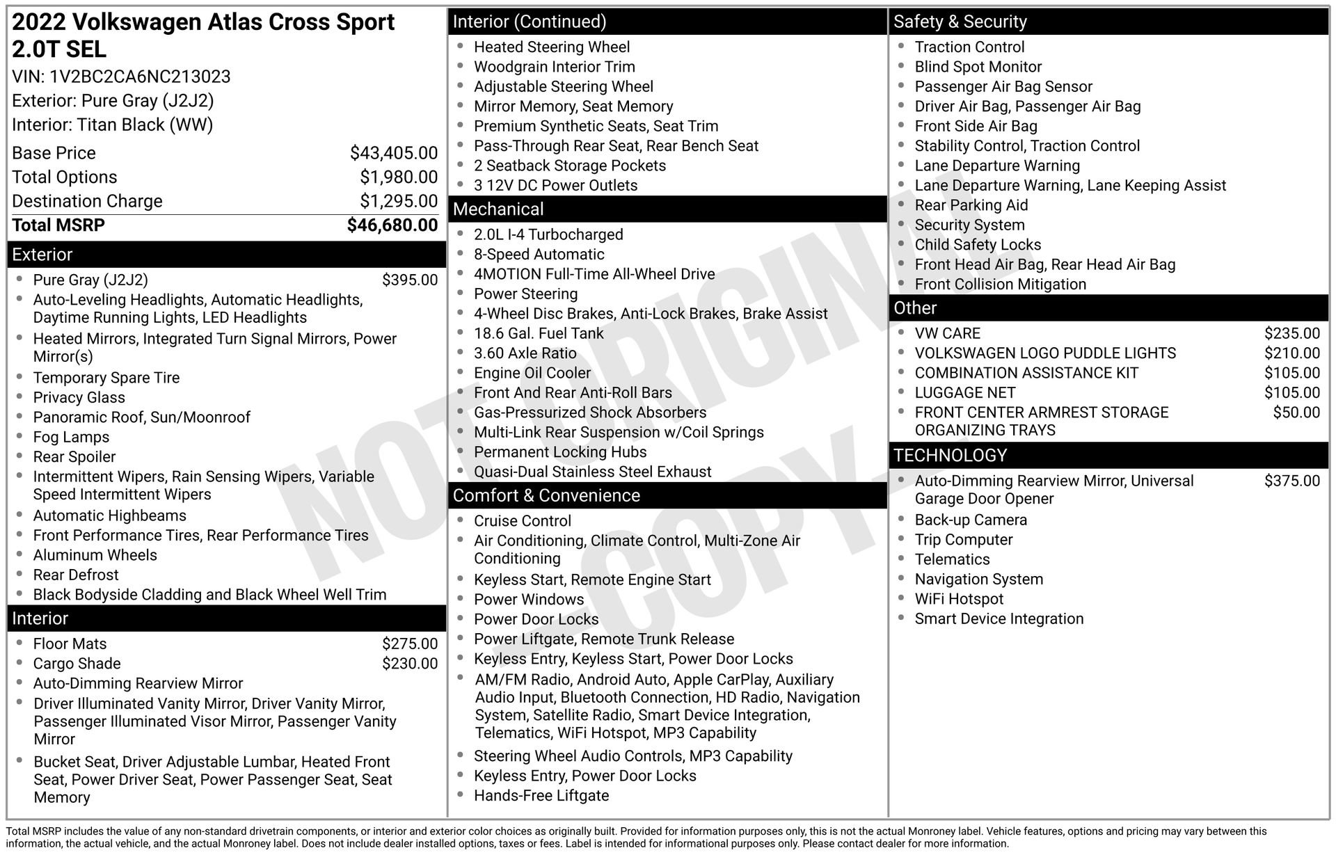 Used 2022 Volkswagen Atlas Cross Sport SEL image 3
