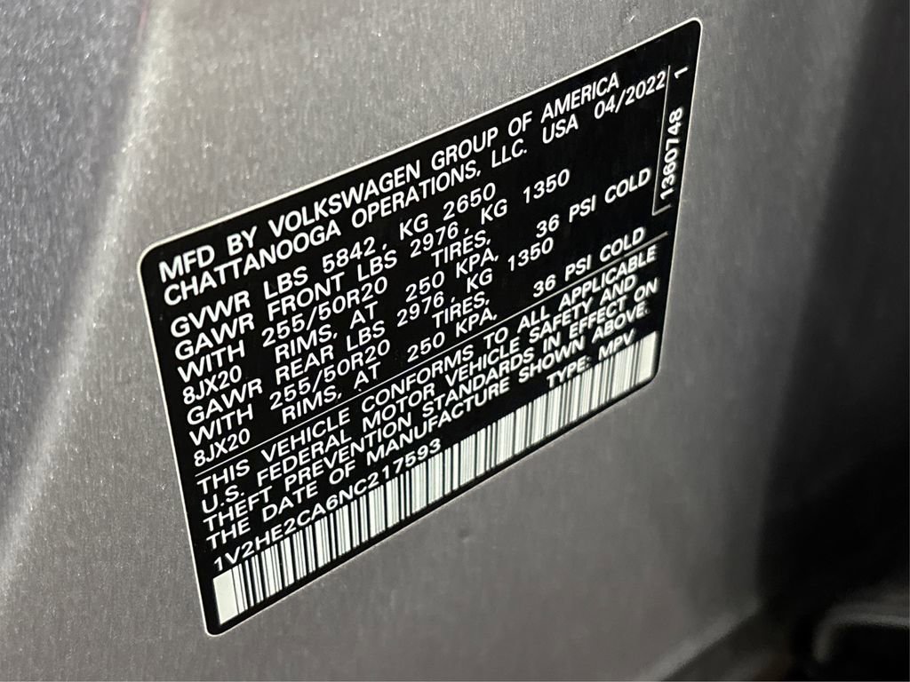 Used 2022 Volkswagen Atlas Cross Sport SE image 18