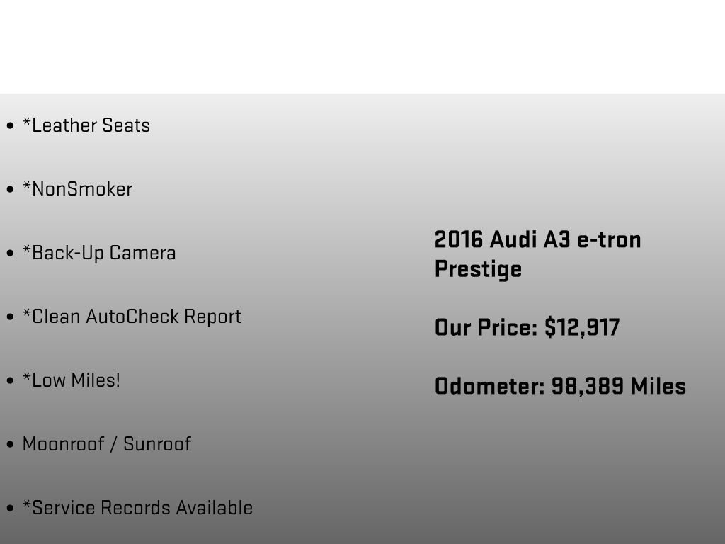 Used 2016 Audi A3 e-tron Prestige FWD image 6