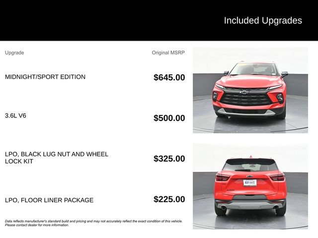Used 2024 Chevrolet Blazer LT w/ Midnight/Sport Edition FWD image 9