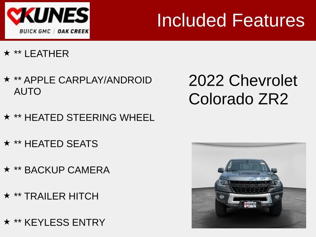 Used 2022 Chevrolet Colorado ZR2 w/ Colorado ZR2 Bison Edition AWD/4WD image 2