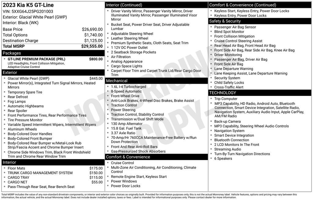 Certified 2023 Kia K5 GT-Line w/ GT-Line Premium Package FWD image 32