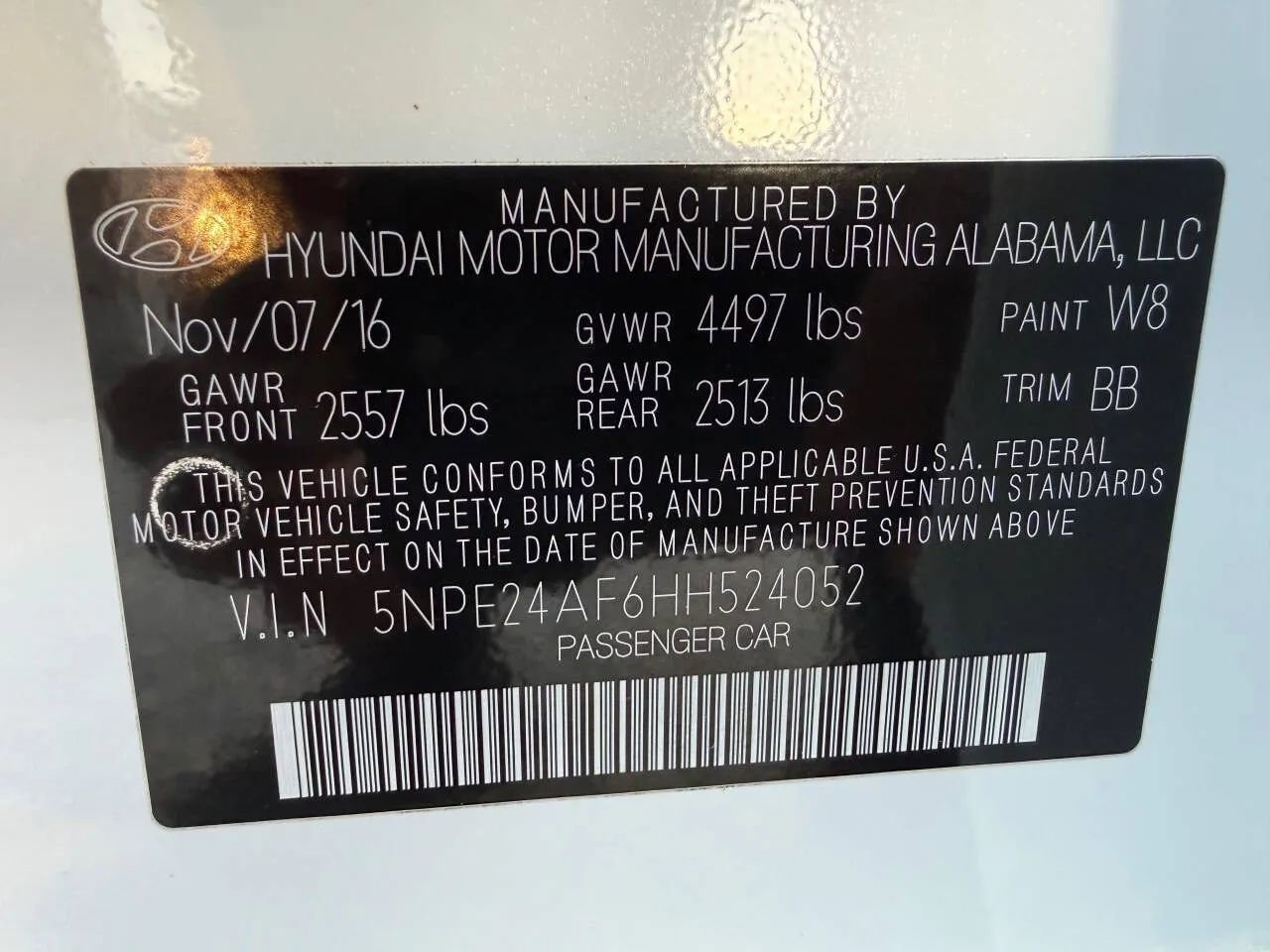 Used 2017 Hyundai Sonata SE w/ Cargo Package image 12