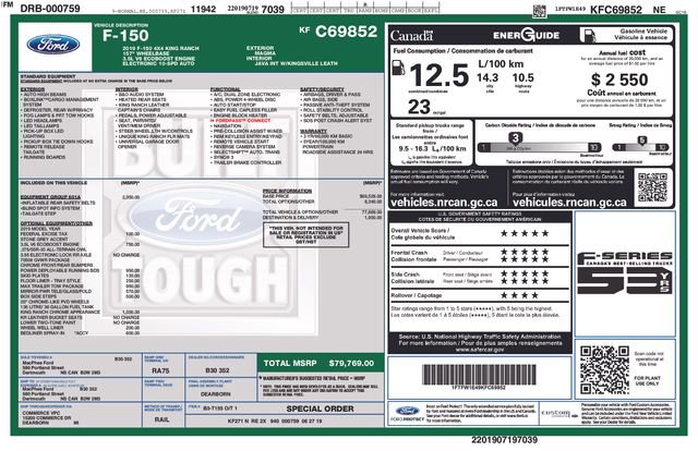 Used 2019 Ford F150 King Ranch w/ Equipment Group 601A Luxury image 7