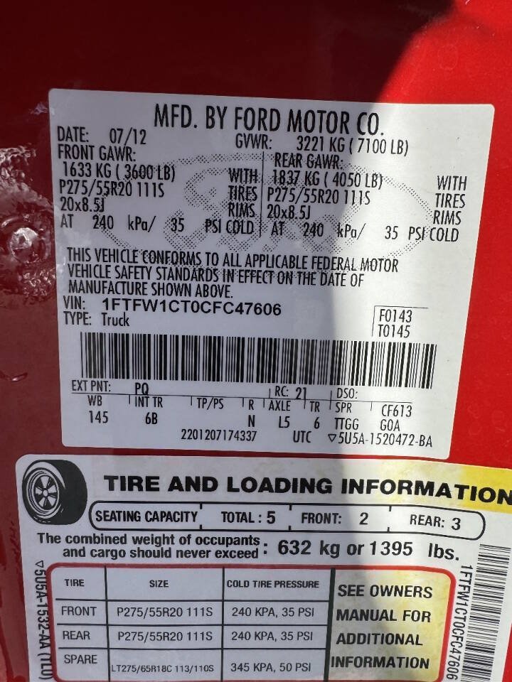 Used 2012 Ford F150 FX2 w/ FX Luxury Pkg RWD image 29