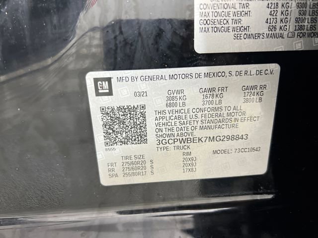 Used 2021 Chevrolet Silverado 1500 Custom w/ Safety Confidence Package image 26