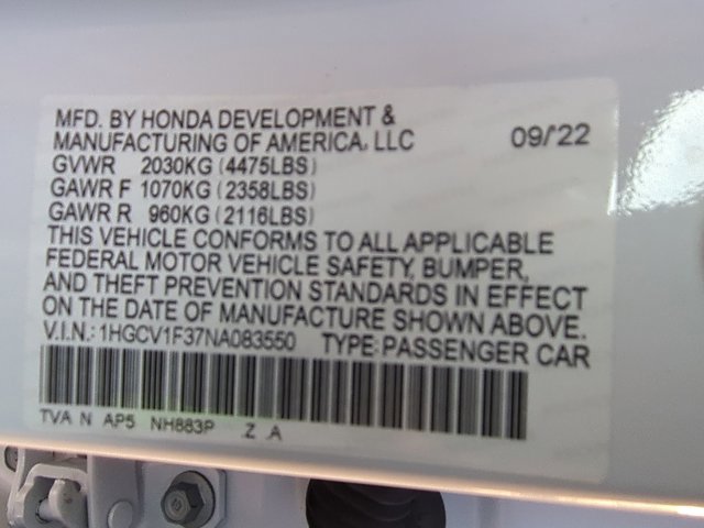 Used 2022 Honda Accord Sport image 25