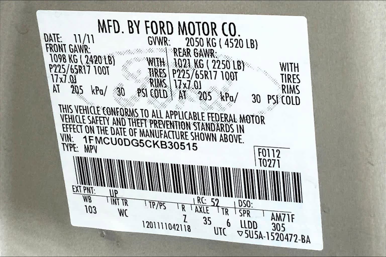 Used 2012 Ford Escape XLT FWD image 34