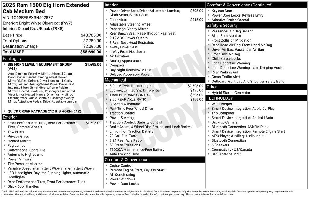 Used 2025 RAM 1500 Big Horn AWD/4WD image 30