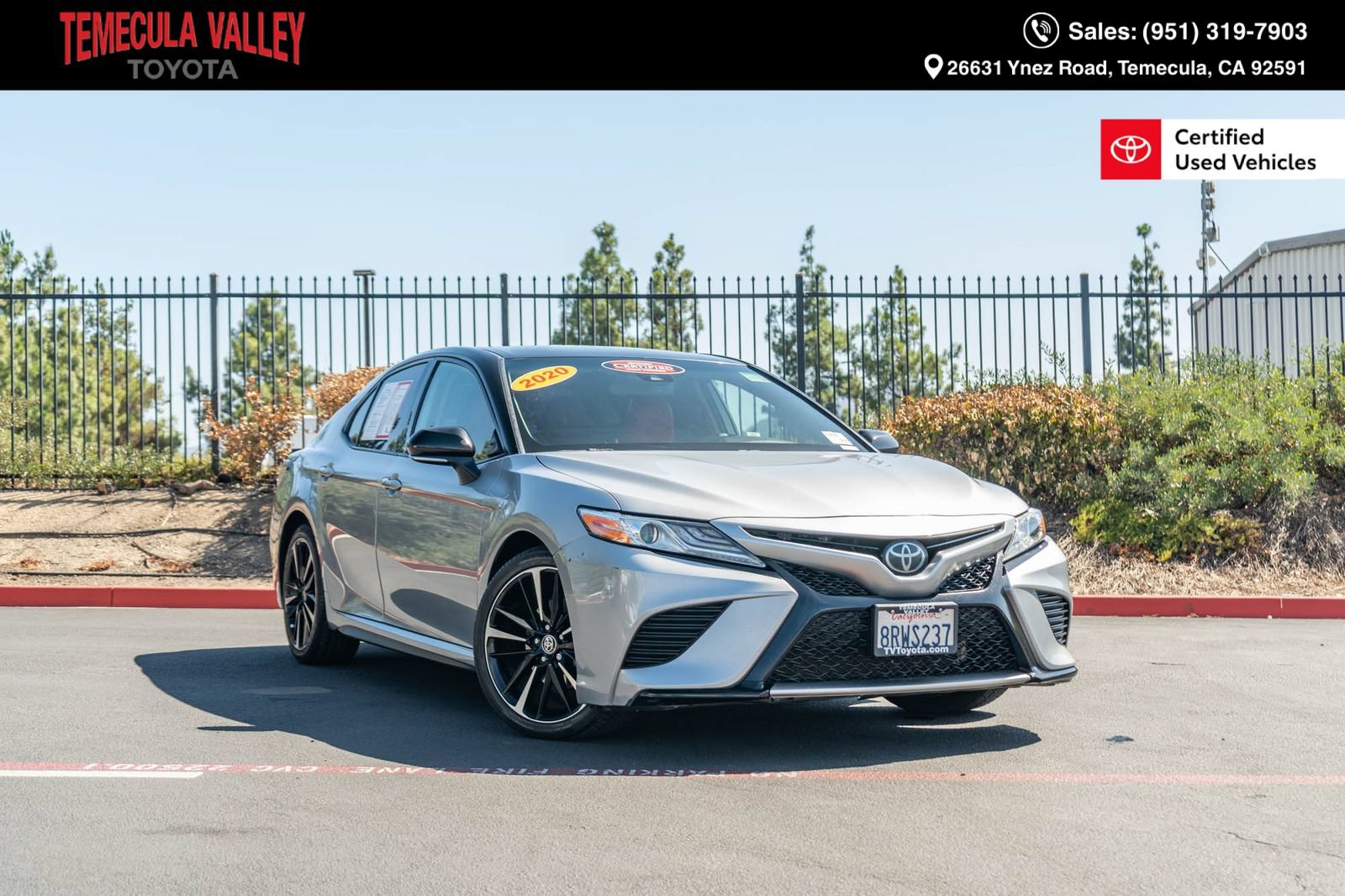 Certified 2020 Toyota Camry XSE