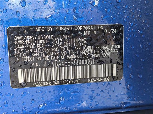 Certified 2024 Subaru WRX Limited image 24