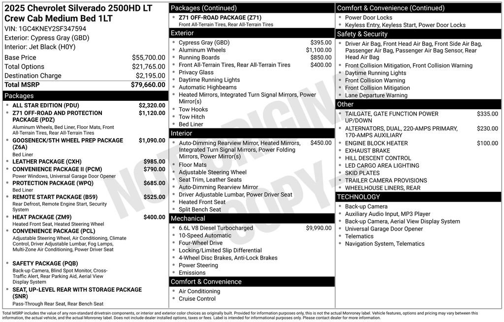 New 2025 Chevrolet Silverado 2500 LT w/ All Star Edition image 24