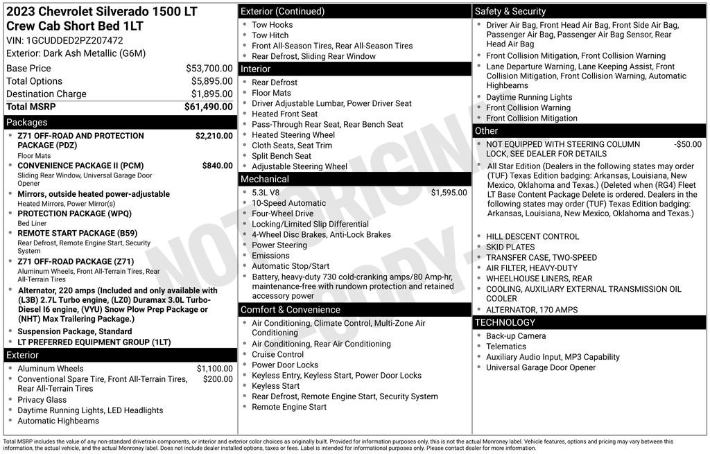 Used 2023 Chevrolet Silverado 1500 LT AWD/4WD image 6