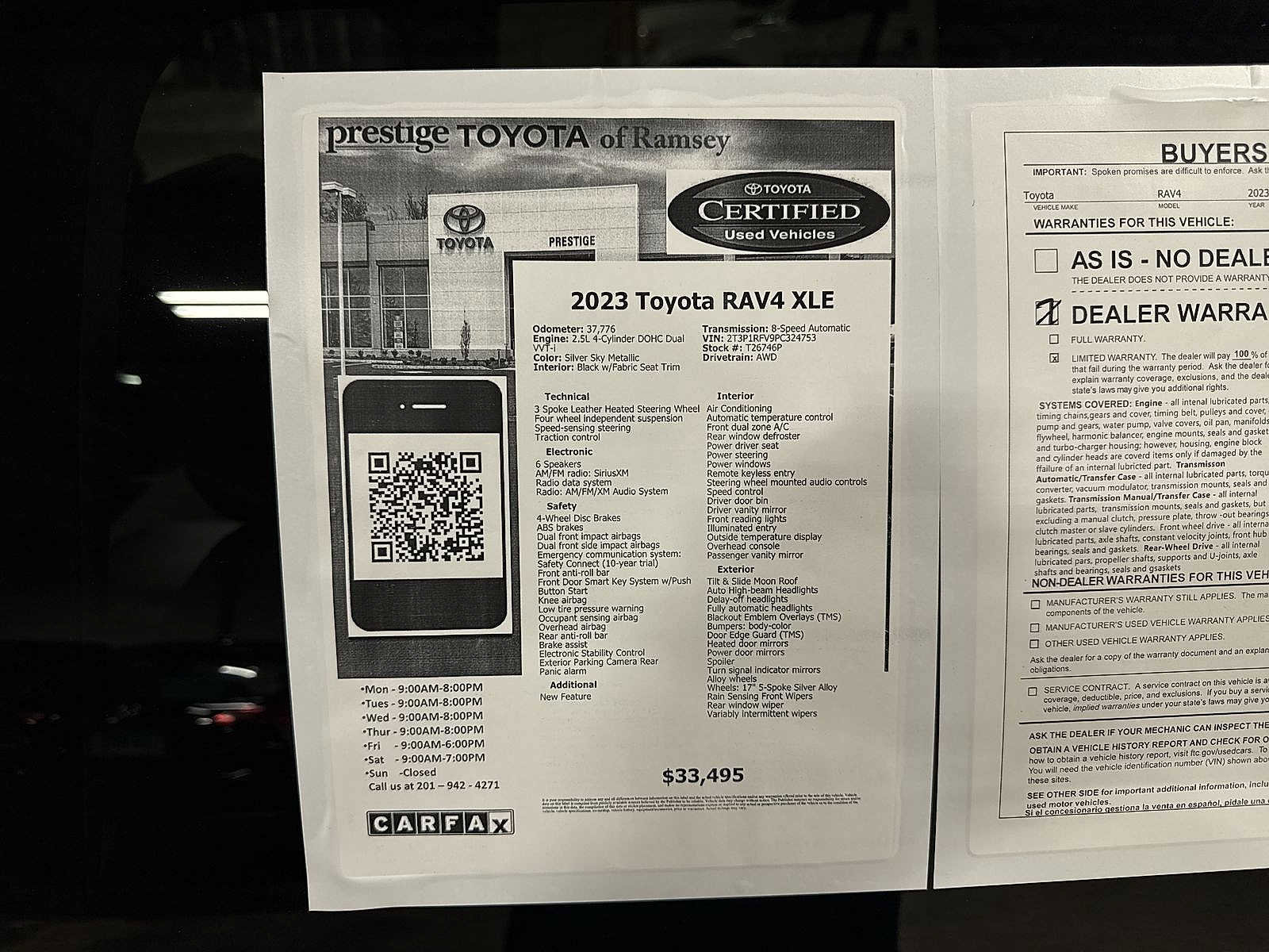 Certified 2023 Toyota RAV4 XLE w/ Convenience Package AWD/4WD image 13