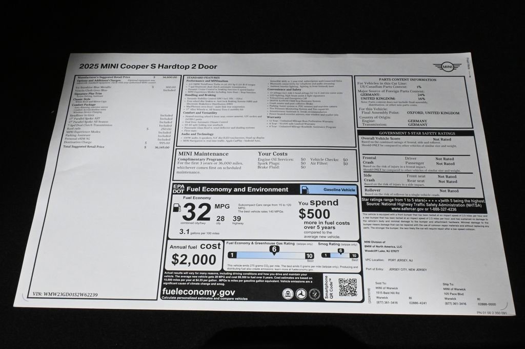 Used 2025 MINI Cooper S image 34