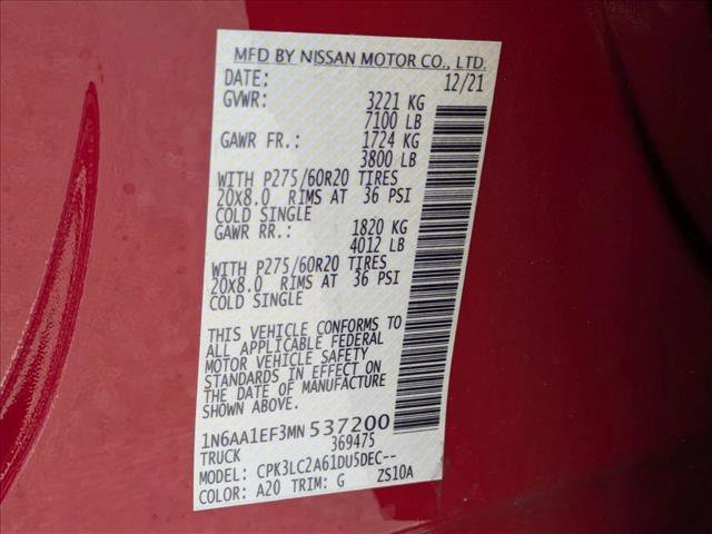 Used 2021 Nissan Titan SV w/ SV Convenience Package image 25