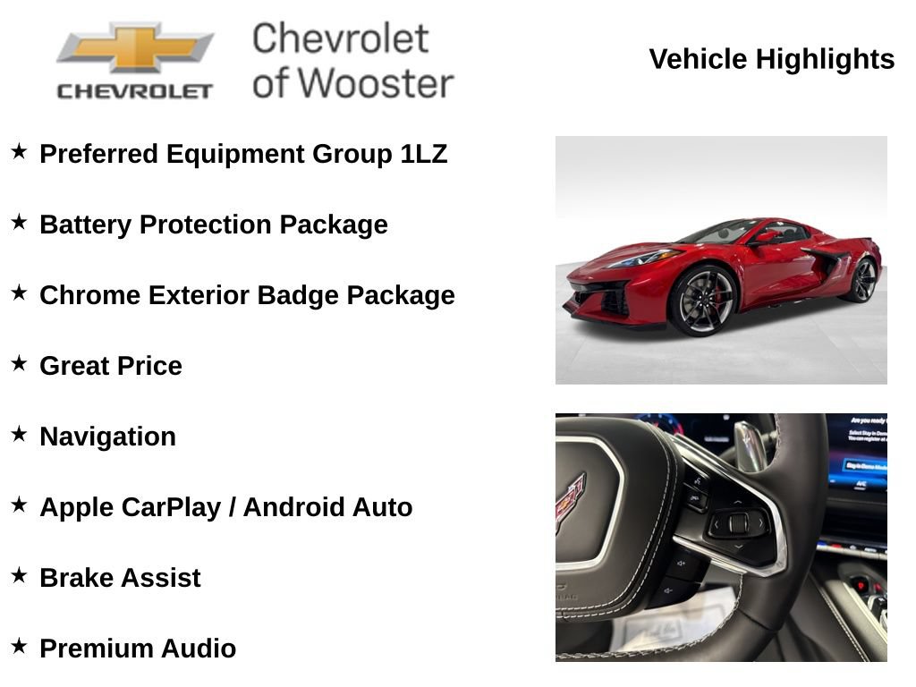 New 2026 Chevrolet Corvette Z06 w/ Chrome Exterior Badge Package RWD image 2