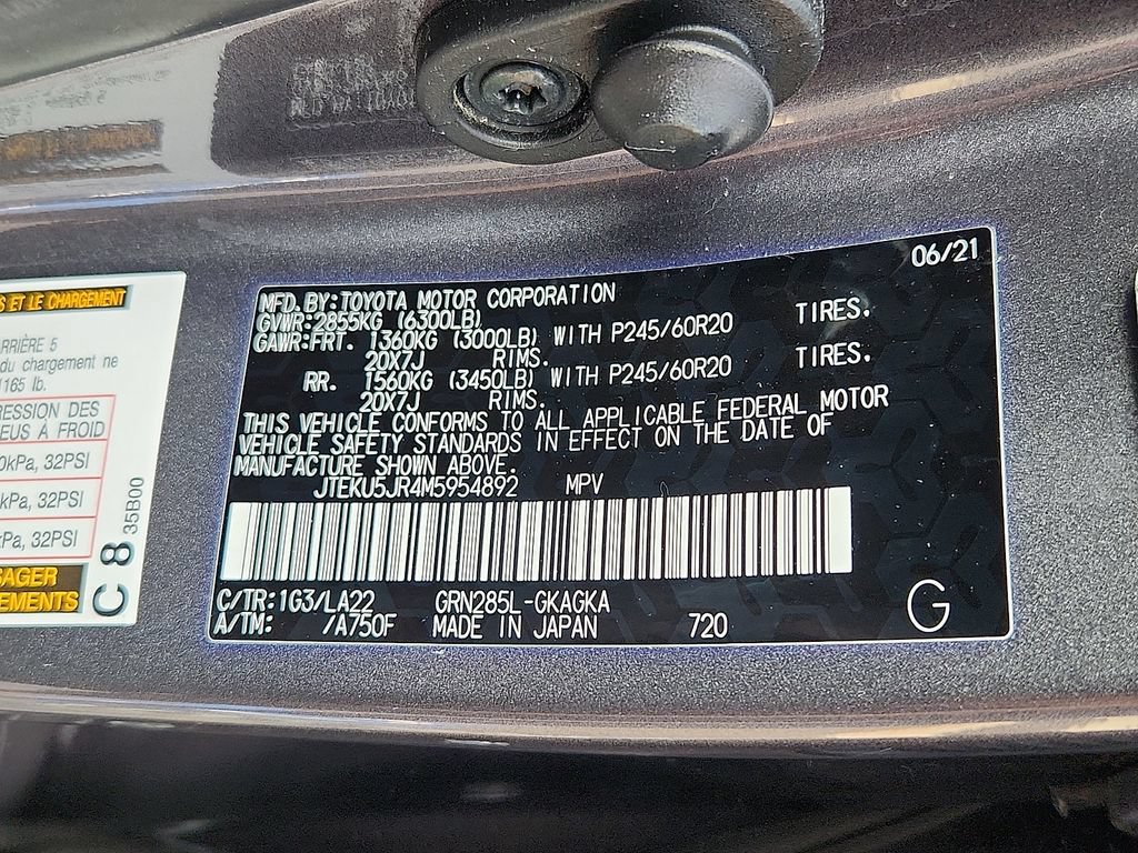 Certified 2021 Toyota 4Runner Limited AWD/4WD image 28