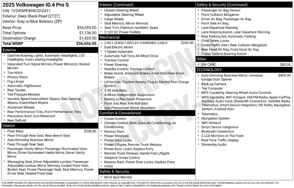 Used 2025 Volkswagen ID.4 Pro S AWD/4WD image 3