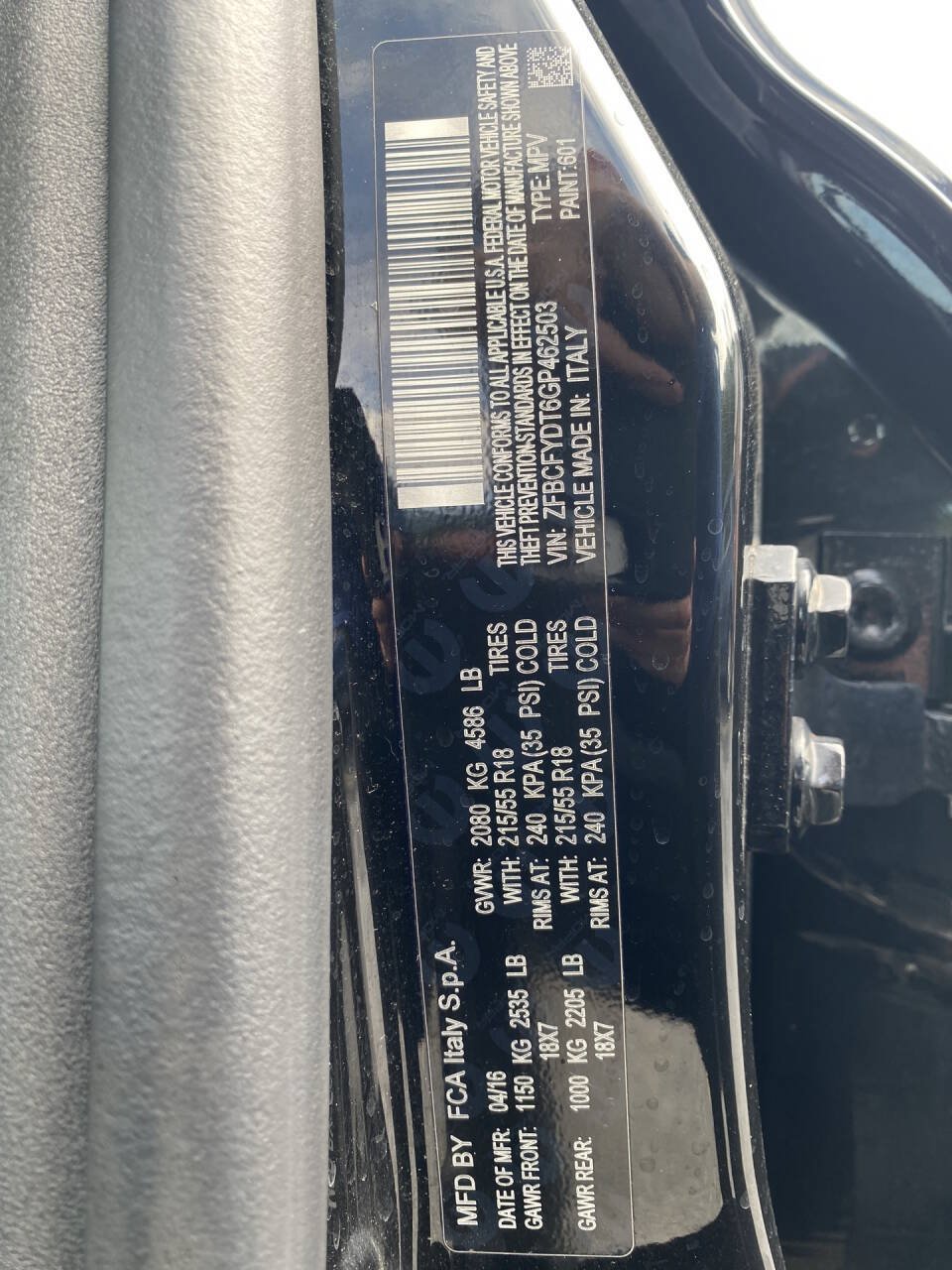 Used 2016 FIAT 500X Lounge AWD/4WD image 36