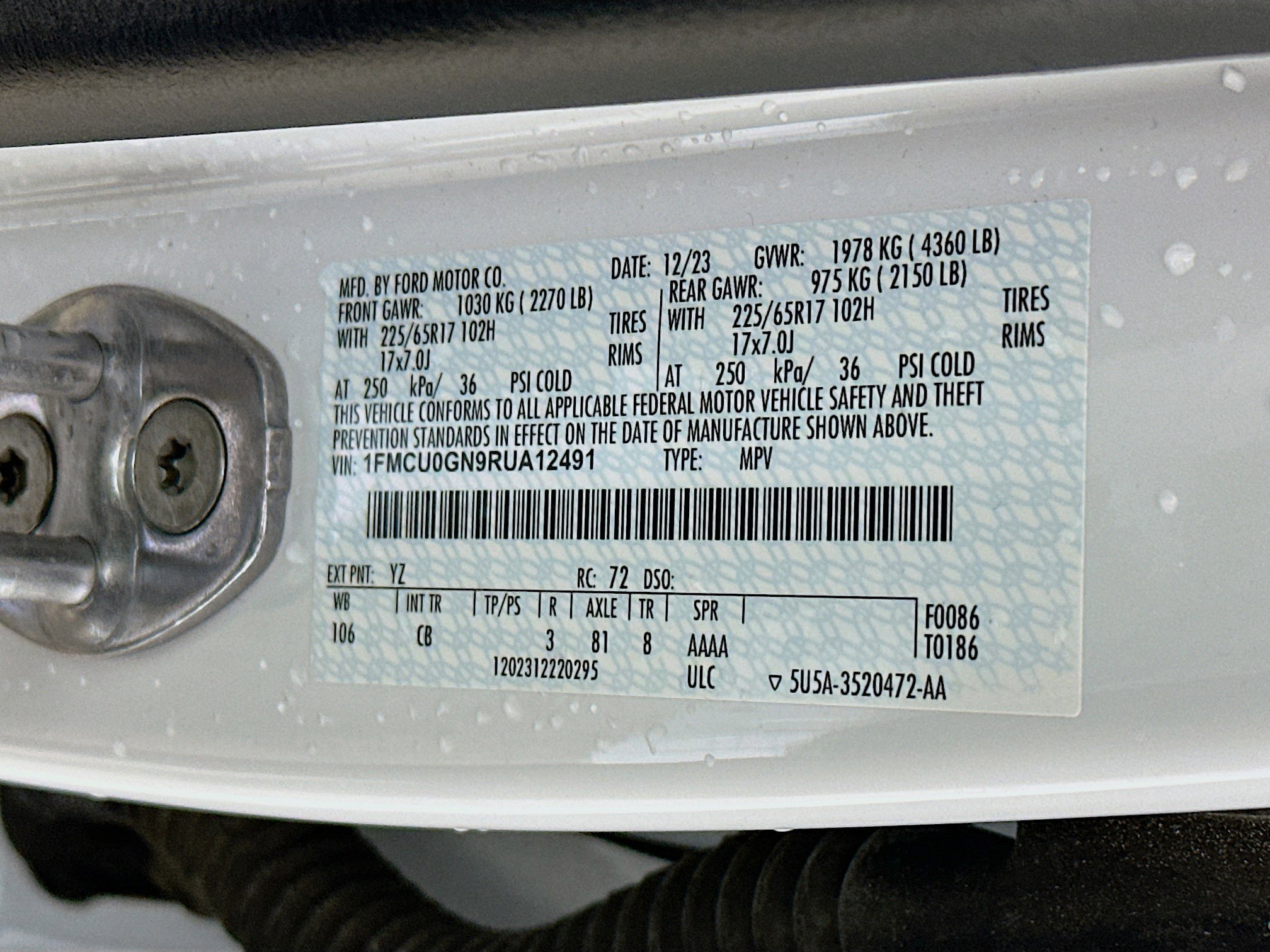 Used 2024 Ford Escape Active image 12