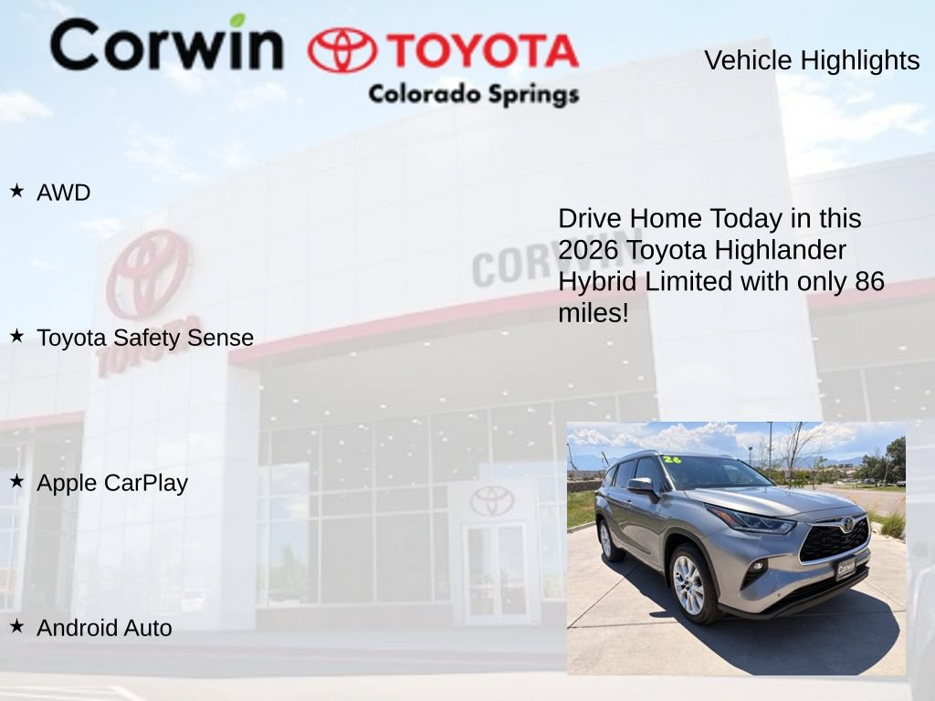 Used 2026 Toyota Highlander Limited AWD/4WD image 7