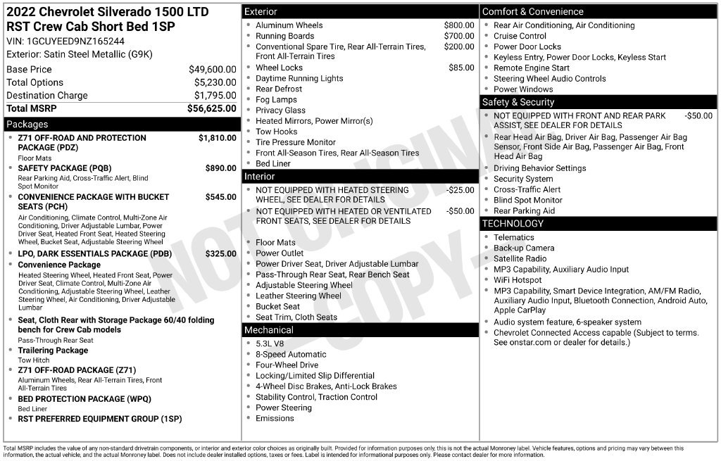 Used 2022 Chevrolet Silverado 1500 RST AWD/4WD image 3
