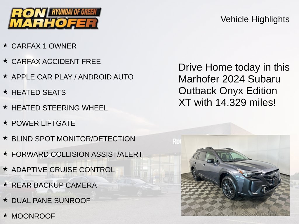 Used 2024 Subaru Outback Onyx Edition XT AWD/4WD image 14