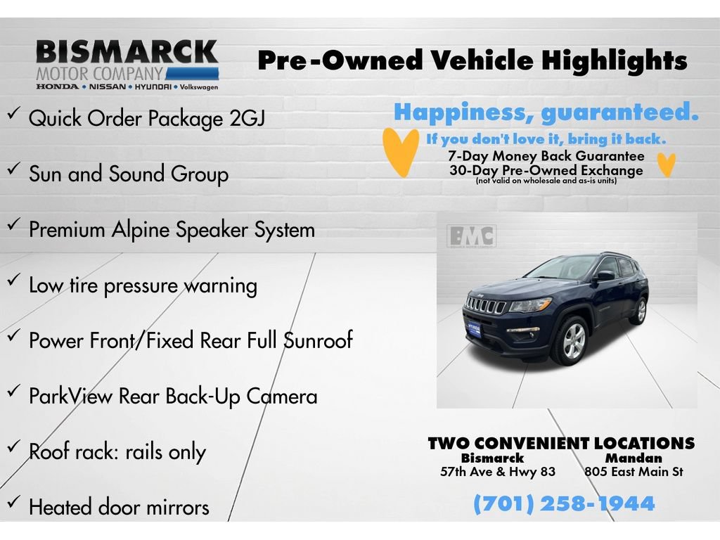 Used 2021 Jeep Compass Latitude w/ Sun and Sound Group AWD/4WD image 5