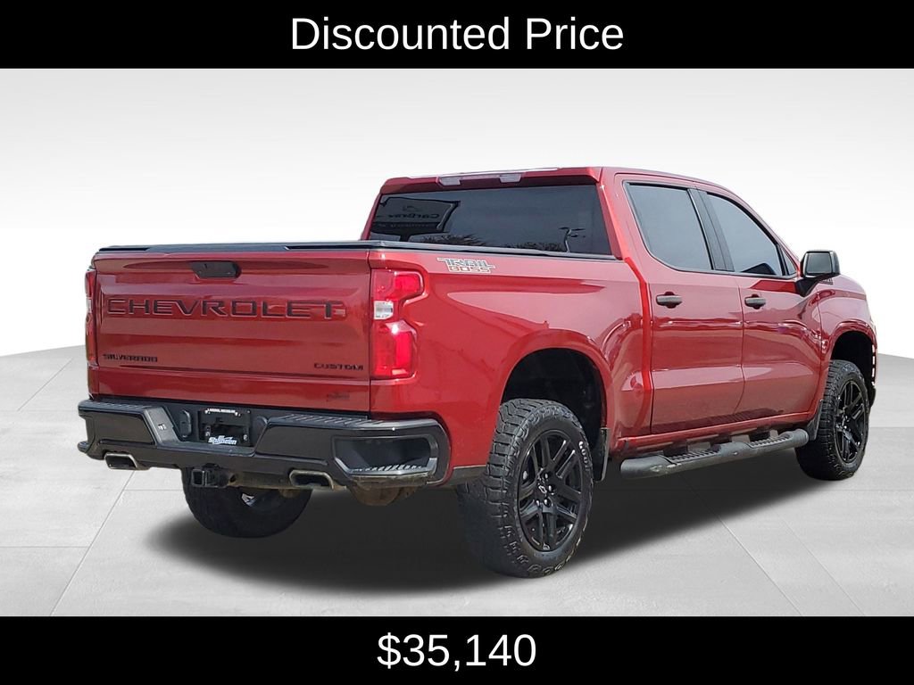 Certified 2021 Chevrolet Silverado 1500 Custom Trail Boss w/ Safety Confidence Package AWD/4WD image 3
