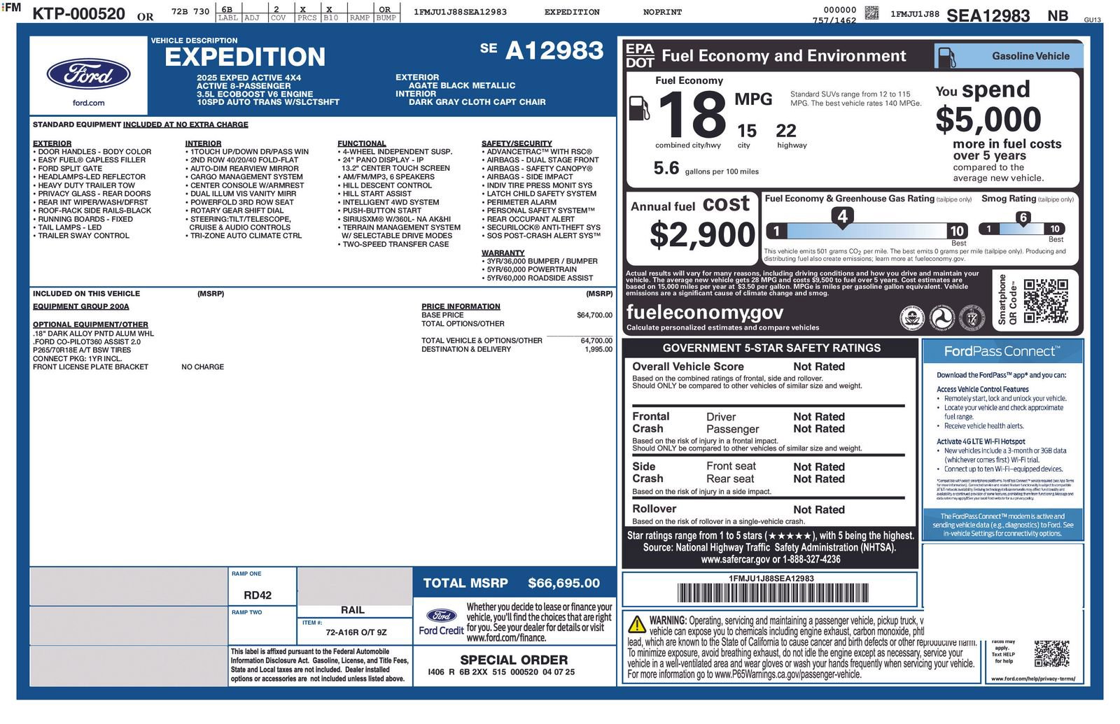 Used 2025 Ford Expedition Active AWD/4WD image 10