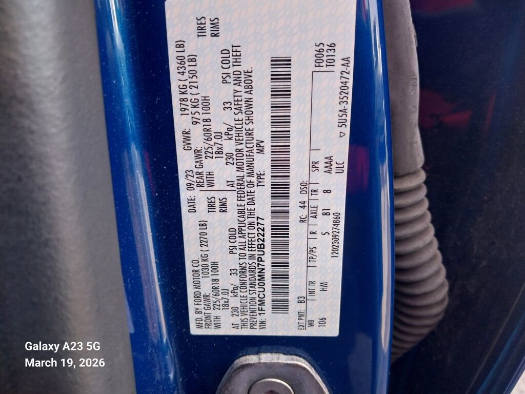 Certified 2023 Ford Escape ST-Line w/ Tech Pack #1 image 35