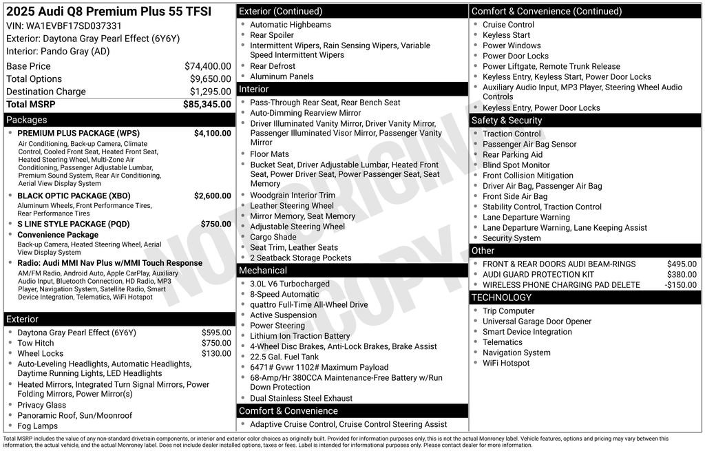 Used 2025 Audi Q8 Premium Plus w/ Premium Plus Package image 28