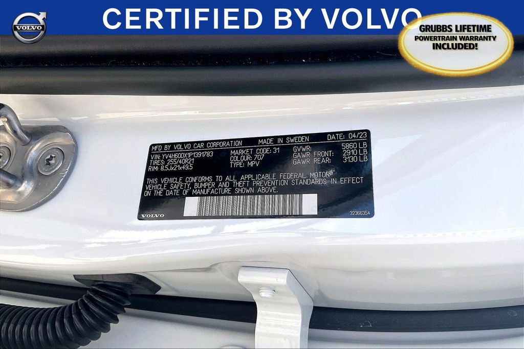 Used 2023 Volvo XC60 T8 Ultimate w/ Protection Package Premier image 42