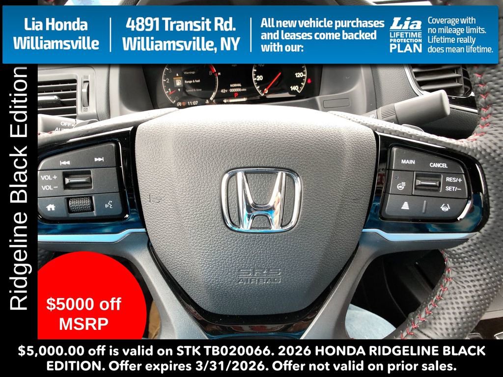 New 2026 Honda Ridgeline Black Edition image 15