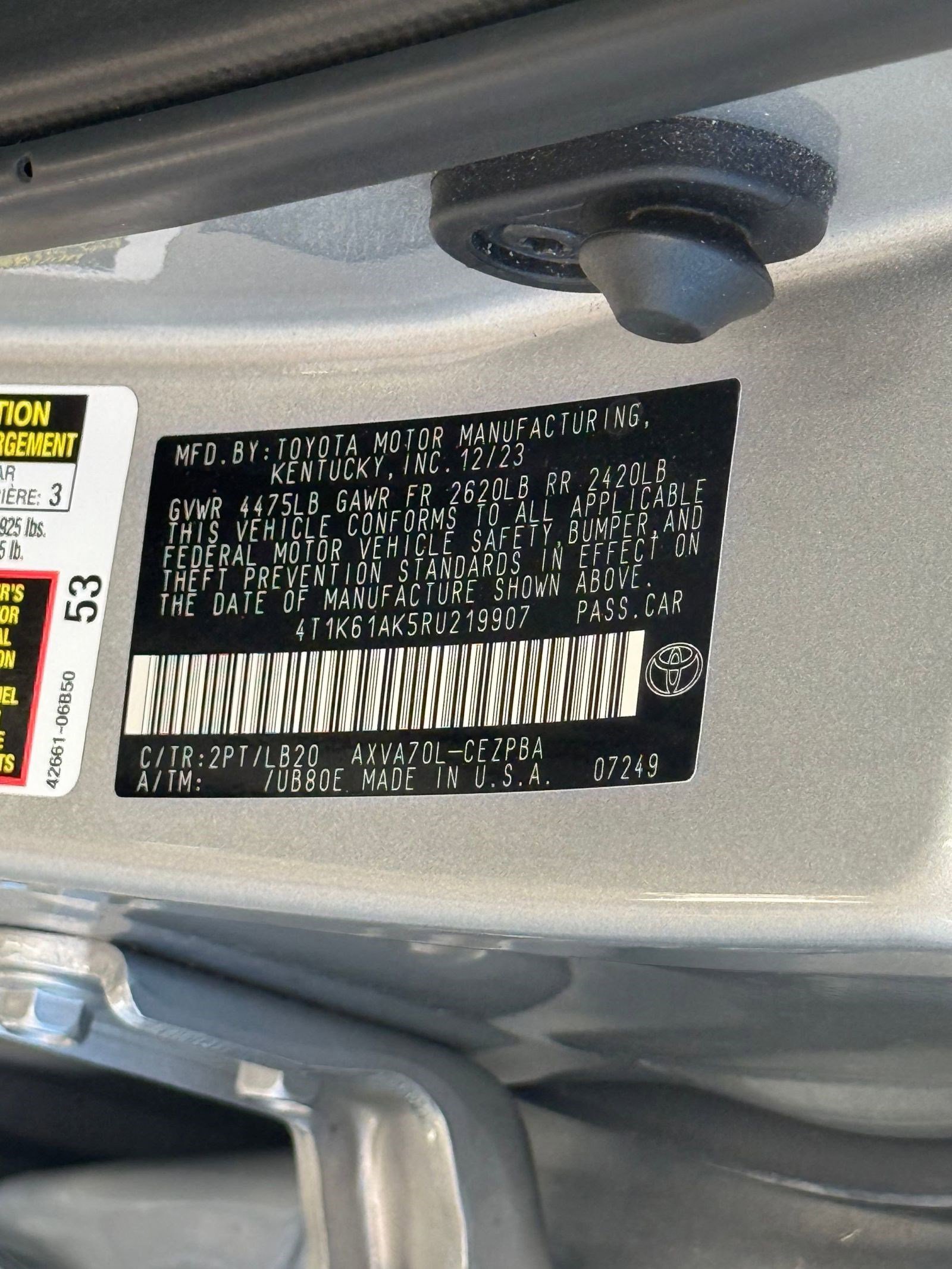 Certified 2024 Toyota Camry XSE image 22