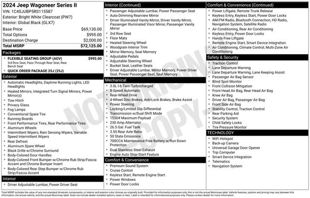 Used 2024 Jeep Wagoneer Series II w/ Flexible Seating Group image 28