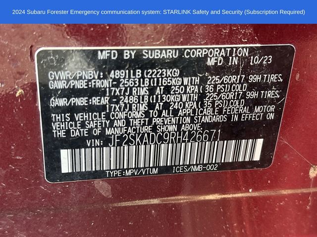 Used 2024 Subaru Forester Premium AWD/4WD image 19