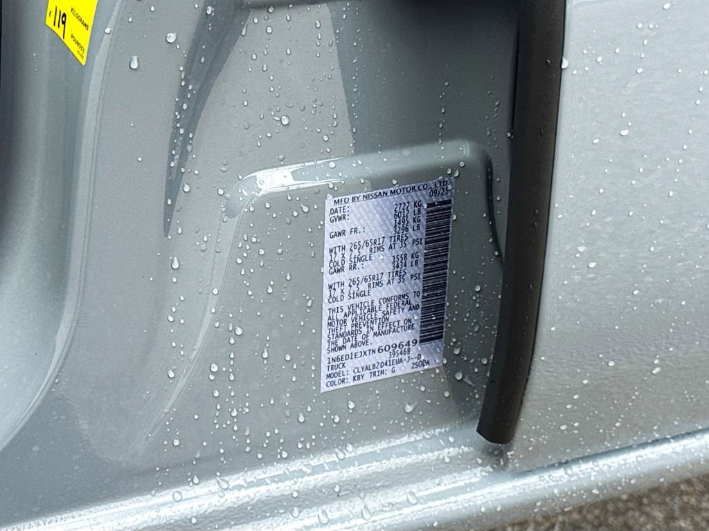 New 2026 Nissan Frontier SV image 28